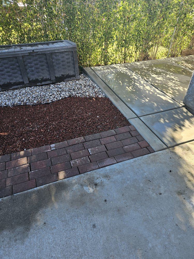 Turf pavers retaining wall backyard transformation Sacramento