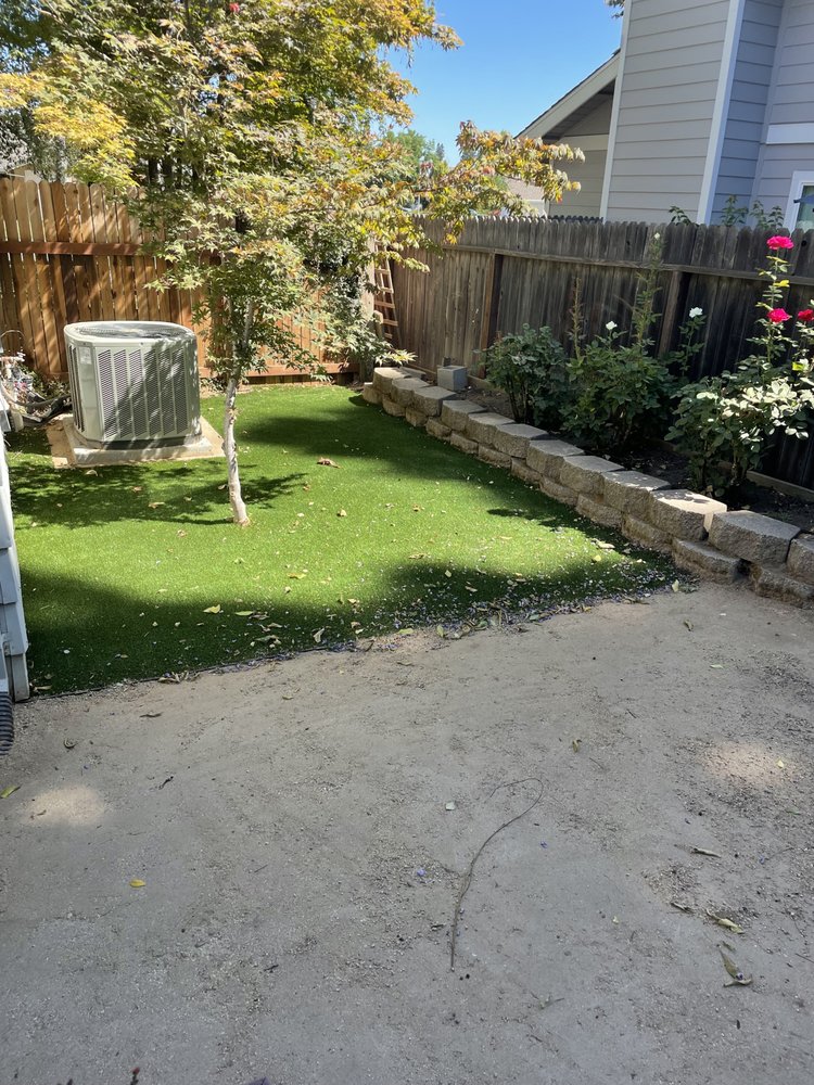 Stamped concrete patio installation